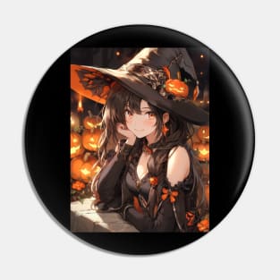 Witch girl Pin