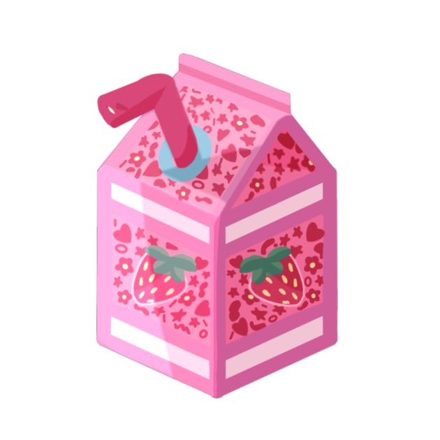 Strawberry milk carton by mol842