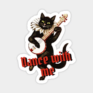 Funny dancing cat Magnet