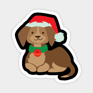 Christmas dog 04 Magnet