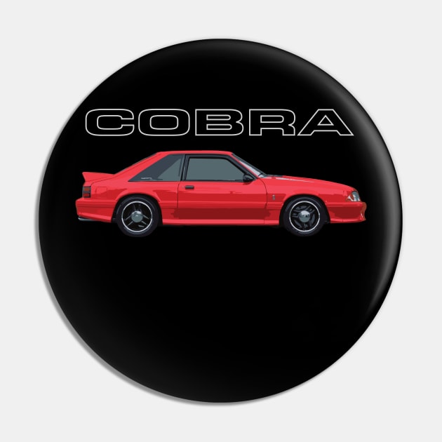 93 Mustang GT 5.0L V8 Fox Body Cobra R Performance Red Supercharged USA Pin by cowtown_cowboy