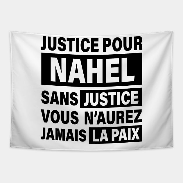 Justice Pour Nahel Tapestry by CF.LAB.DESIGN