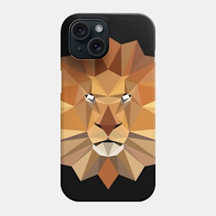 Lion Face Polygon art Phone Case