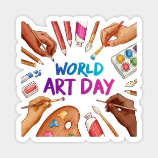 World Art Day Magnet