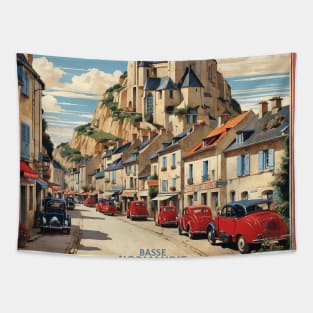 Basse Normandie France Vintage Poster Tourism Tapestry