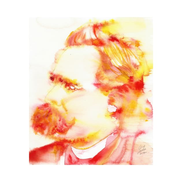 FRIEDRICH NIETZSCHE watercolor portrait.3 by lautir