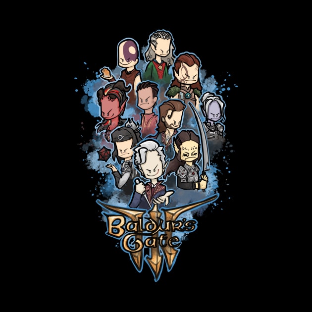 Baldur's gate 3 Full party by ArryDesign