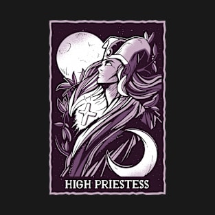 Tarot Card - High Priestess - Occult Gothic Halloween T-Shirt
