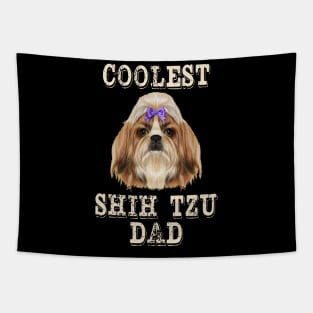 Coolest Shih Tzu Dog Dad Tapestry