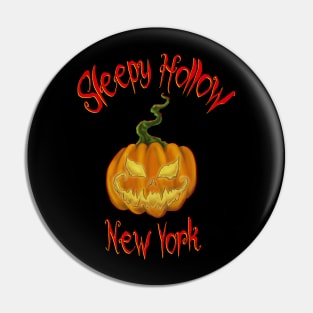 Sleepy Hollow NY Pumpkin Pin