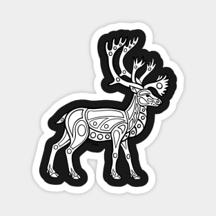 Native Inspired Caribou / Reindeer Magnet