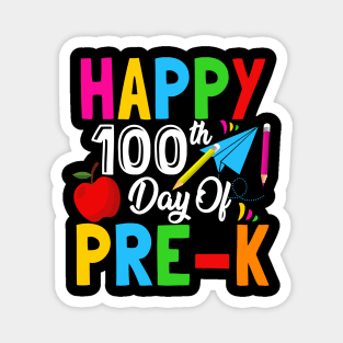 Happy 100th Day Of Pre-K, School Celebration Student Teacher Magnet