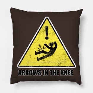 CAUTION -arrows in the knee Pillow