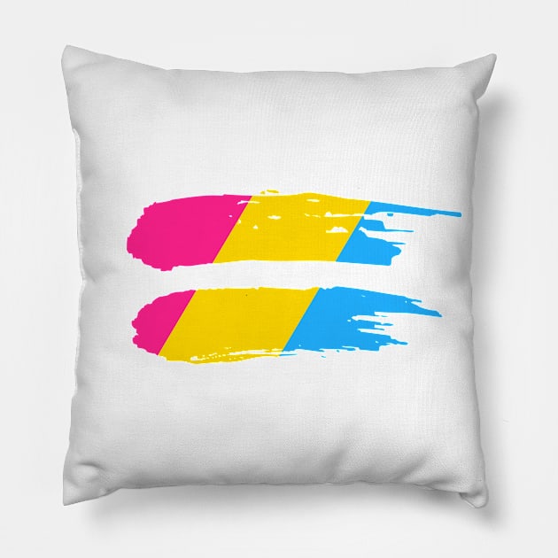 pansexual pride Equals Equality Sign Pan Flag Pillow by jamboi