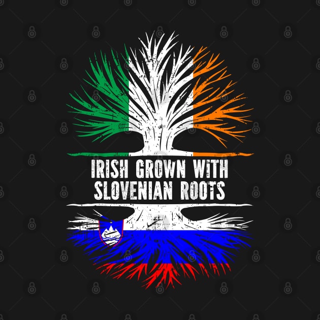 Irish Grown With Slovenian Roots Ireland Flag by silvercoin