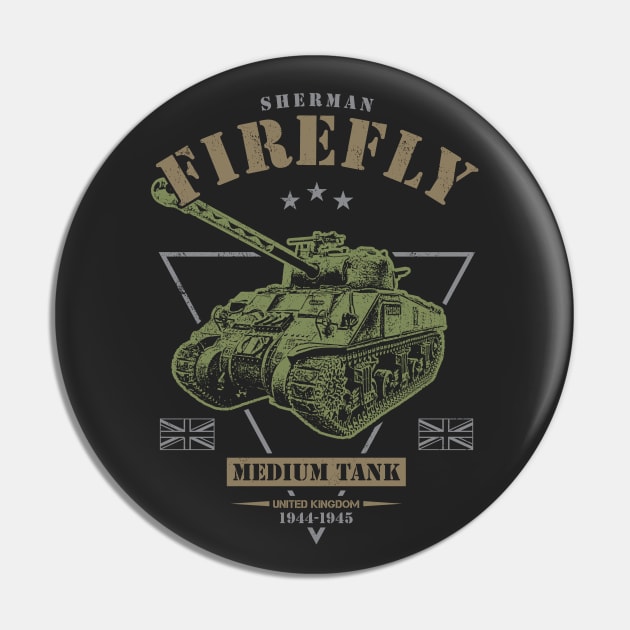 Sherman Firefly Tank Pin by Military Style Designs