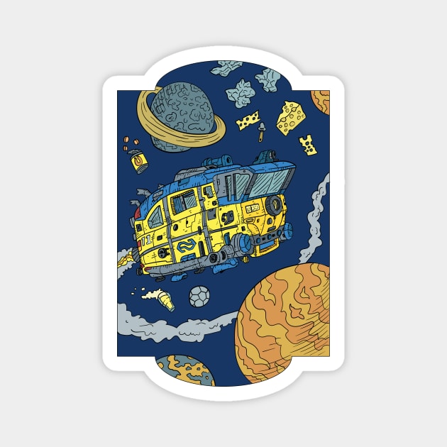 Dutch space train. Magnet by JJadx