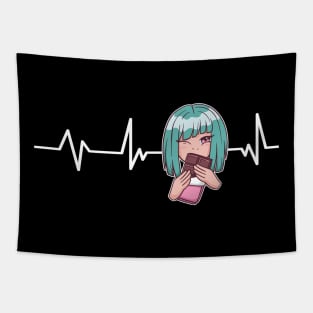 Anime & Chocolate Heartbeat Anime Gift Anime & Chocolate Tapestry