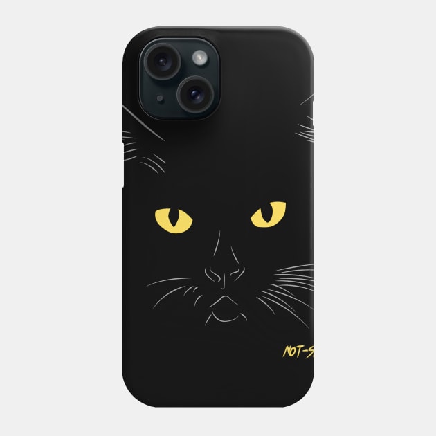 BlackCat Phone Case by NotShirt