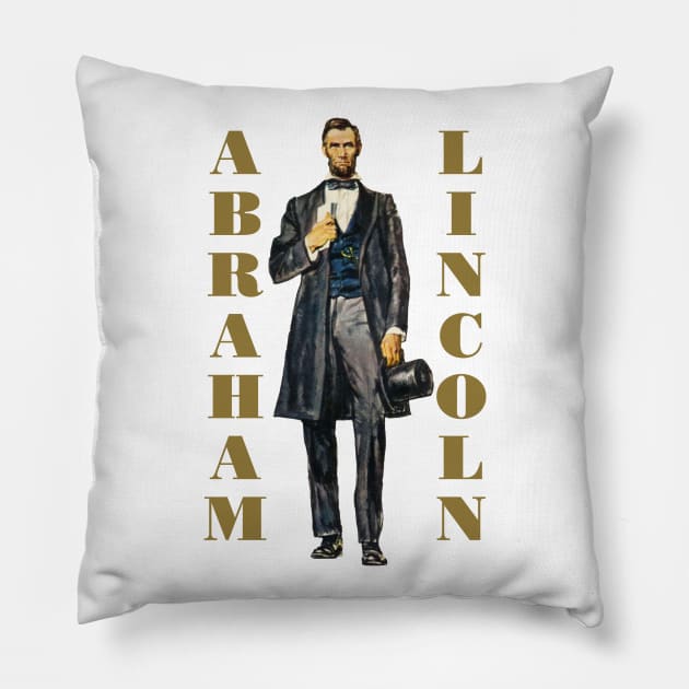 Abraham Lincoln Pillow by PLAYDIGITAL2020