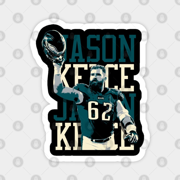 Jason Kelce Graphic Art Magnet by mia_me