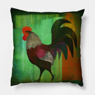 Rooster painting Pillow