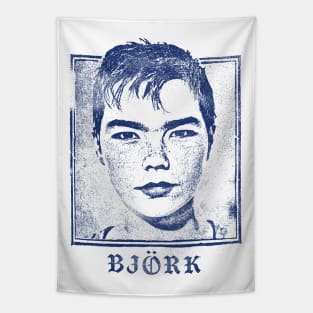 Bjork / Vintage Look Fan Art Design Tapestry