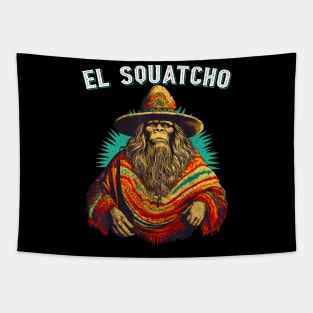 El Squatcho Bigfoot Saquatch Tapestry