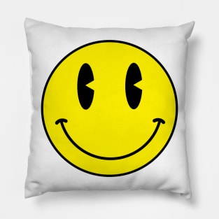 old skool 90s acid house smiley face Pillow