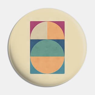 Geometric Color Slice Pin