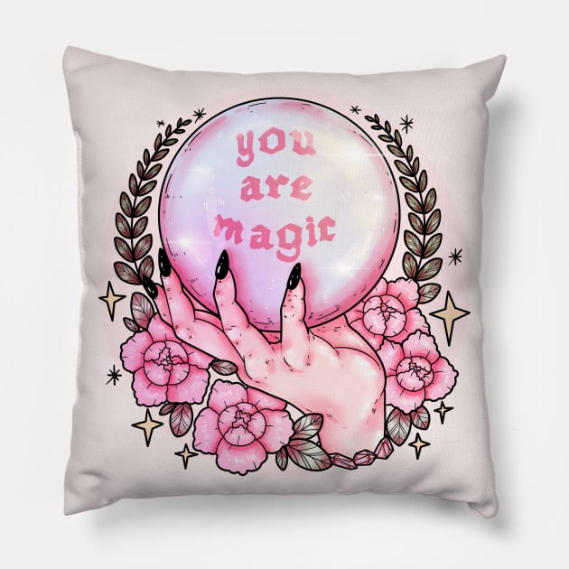 You Are Magic *pink* Pillow by chiaraLBart