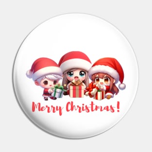 Kawaii Merry Christmas Pin