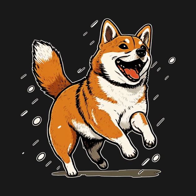 Playful Shiba Inu Dog, Dog Lover by dukito