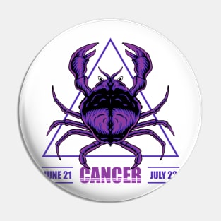 Cancer Zodiac Artwork Pin