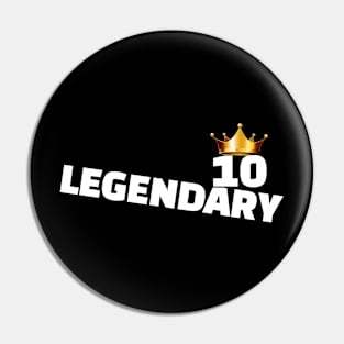 Legendary 10 Soccer Monarchs Pin