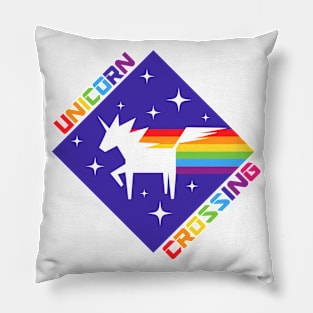 Unicorn Crossing Pillow