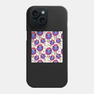 Kooky Sheep Pattern Phone Case