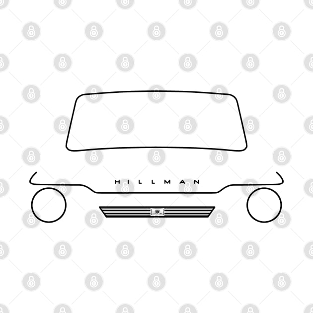 Hillman Super Imp Mark II outline graphic (black) by soitwouldseem