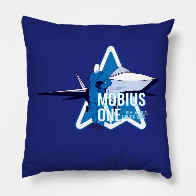 Ace Combat 04: Mobius One Pillow by patrickkingart