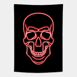 skull, neon sign Tapestry