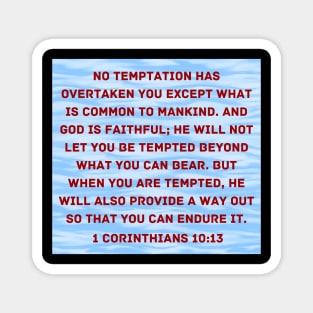 Bible Verse 1 Corinthians 10:13 Magnet