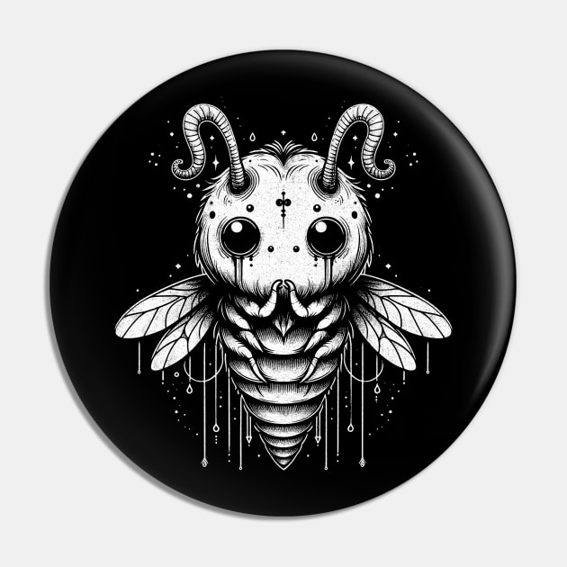 Cute Insect Pin by Blindsight Visions Art