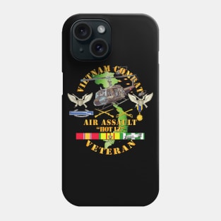 Vietnam Combat Veteran w Helicopter Assault Phone Case