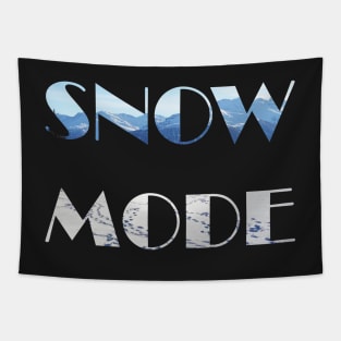 Snow Mode winter snow and mountain lover Tapestry