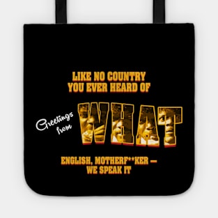 Greetings from What | Pulp Fiction Postcard | Jules Winnfield Tote