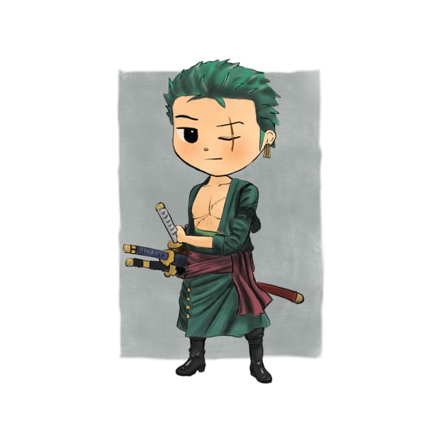 Zoro One Piece by LEYUNART