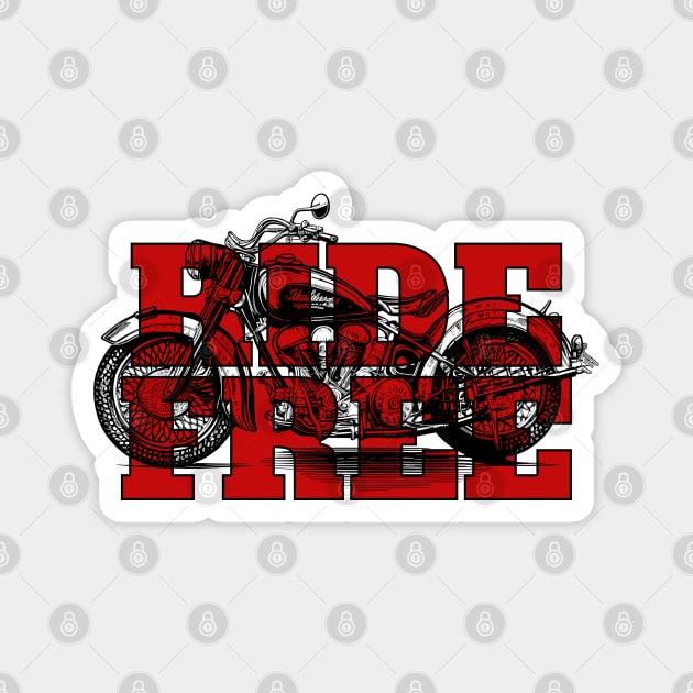 Ride Free Magnet by Urban Warriors