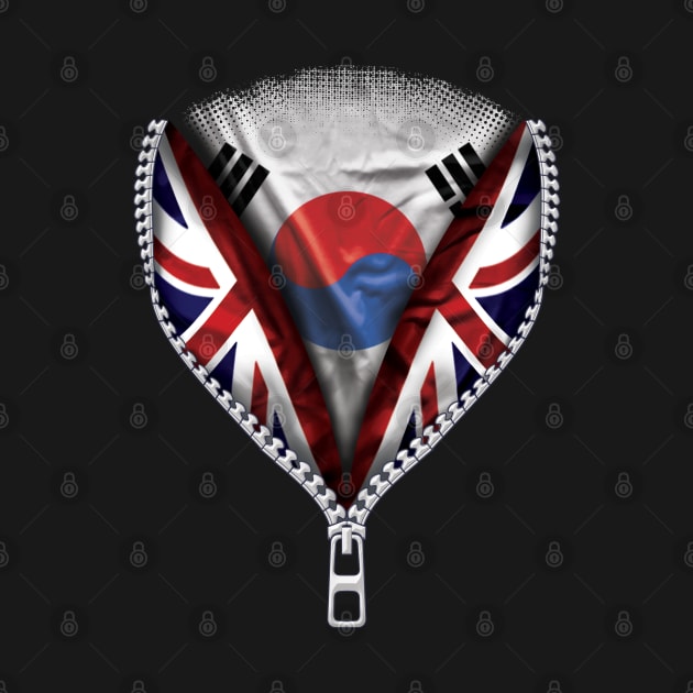 South Korean Flag  South Korea Flag zipped British Flag - Gift for South Korean From South Korea by Country Flags