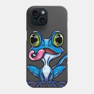 Blue gorgona lizard Phone Case