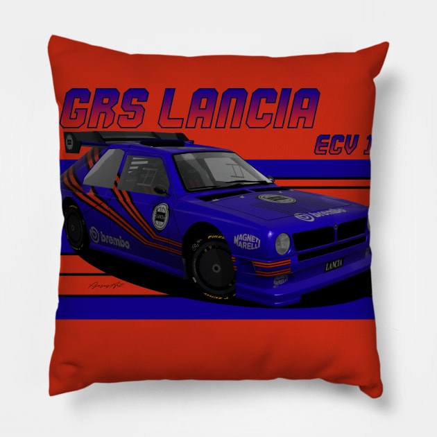 Grs Lancia ECV 1 Pillow by PjesusArt